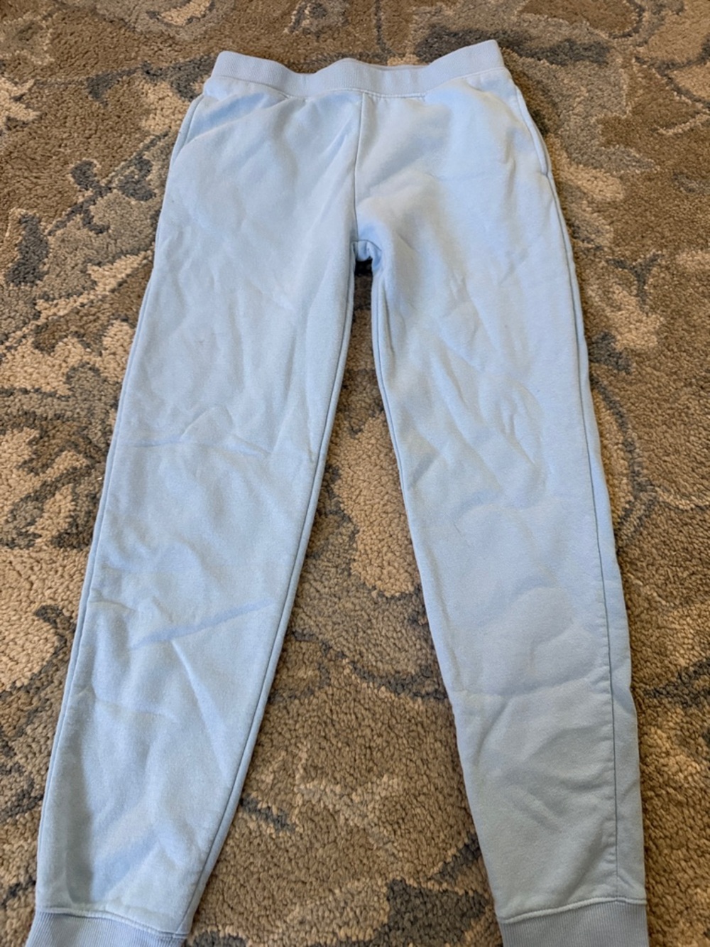Light Blue Fleece Jogger Pants